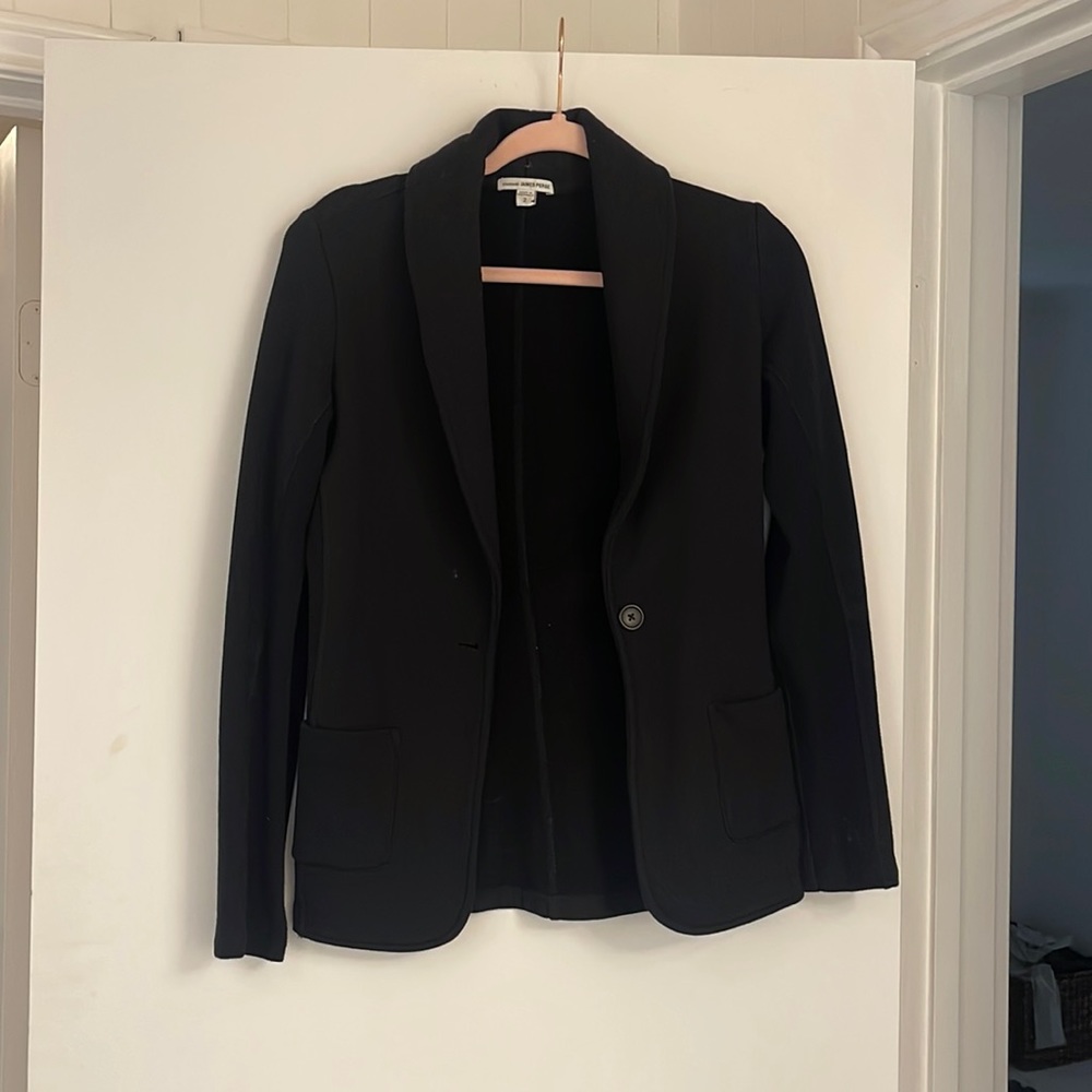 James Purse stretchy cotton blazer